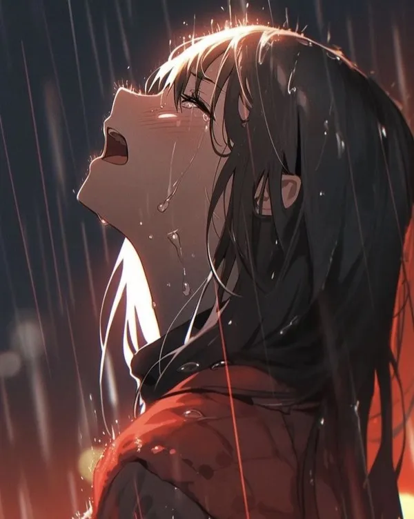 Ảnh profile cô em thất tình, vibe lạnh góc nghiêng anime buồn