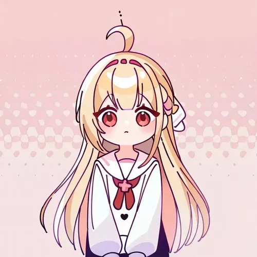 Hình đại diện Zalo anime nữ cute giữa bố cục chính diện hài hòa