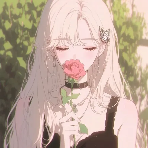 Ảnh đại diện anime điểm tóc bồng dễ thương và tươi trẻ