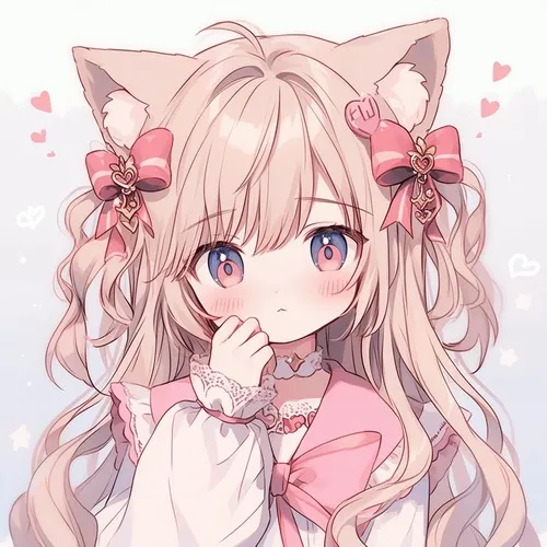 Hình profile anime nữ cute tô tiêu cự gương mặt nổi bật