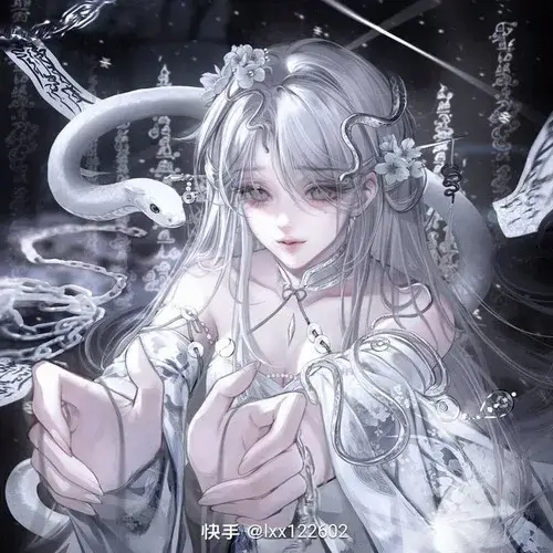 Ảnh đại diện anime cô gái tóc đen, vibe u tối