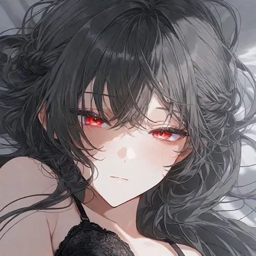 Hình profile anime mỹ nhân trầm tĩnh, nét sắc sảo