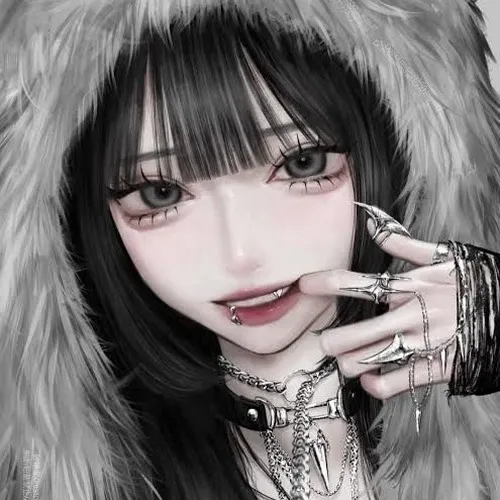 Avatar anime thiếu nữ lạnh, tông màu thép xám