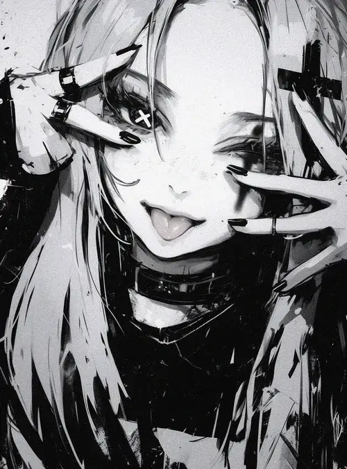 Ảnh avatar Facebook nàng anime ánh tím sâu