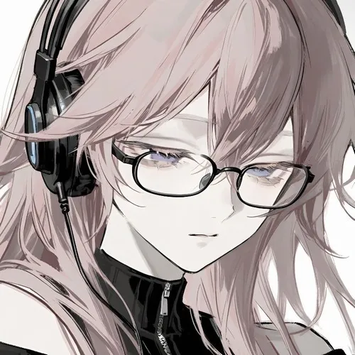 Avatar Instagram anime cô gái tông tím khói