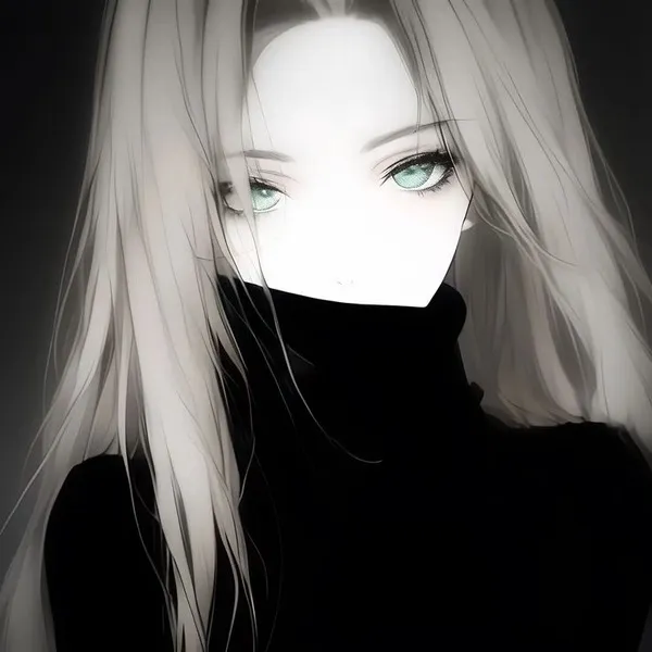 Avatar cô gái buồn, ánh mắt trôi xa