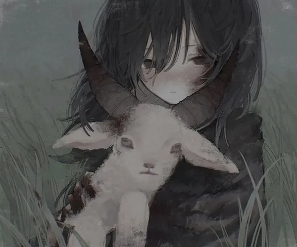 Ảnh cá nhân thiếu nữ trầm, nhìn xuống