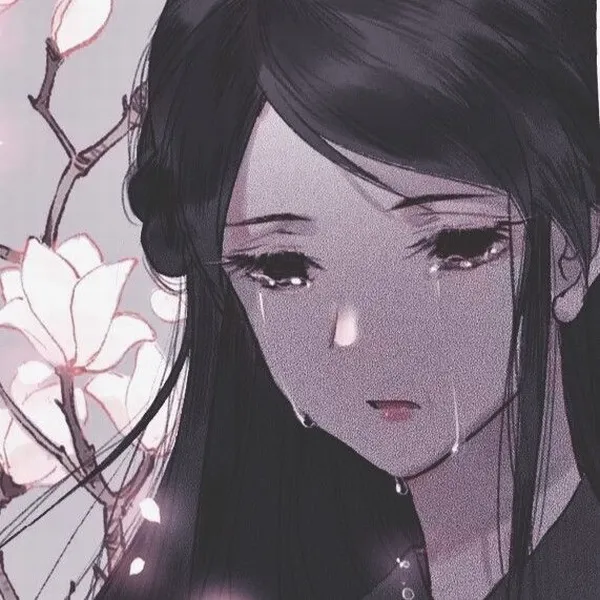 Ảnh trang cá nhân cô bạn buồn, ánh mắt sâu vẽ như cảnh cuối phim anime