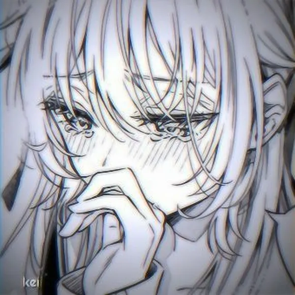 Ảnh trang cá nhân cô nhỏ buồn, ánh sáng mờ phong cách anime u tối