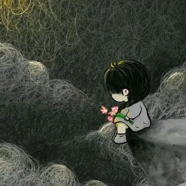 Ảnh hiển thị cô đơn vibe Threads