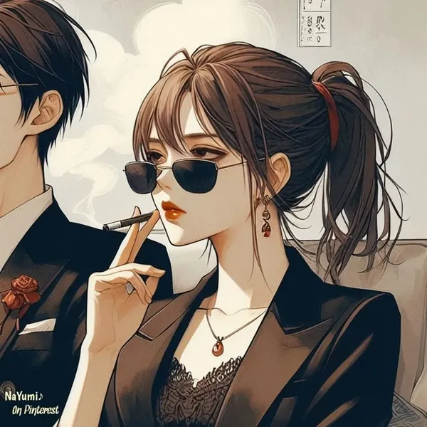 Avatar anime đôi vintage cho TikTok