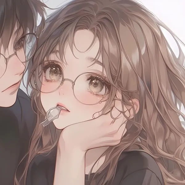 Ảnh avatar anime cặp tone pastel nhẹ mắt