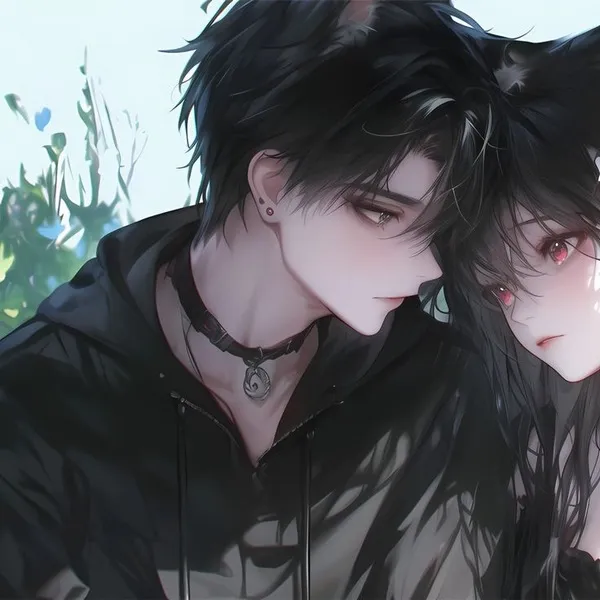 Hình đại diện anime cặp đôi cá tính sáng tạo