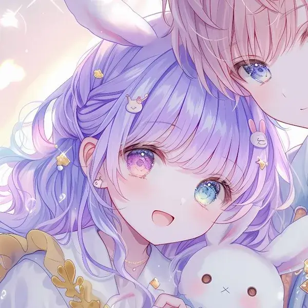 Ảnh đại diện anime đôi dịu dàng tinh khôi