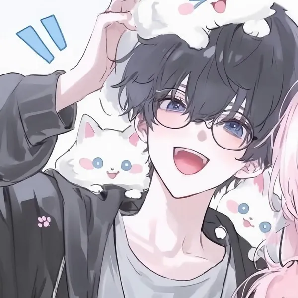 Ảnh avatar đôi anime nhẹ nhàng như tranh Nhật