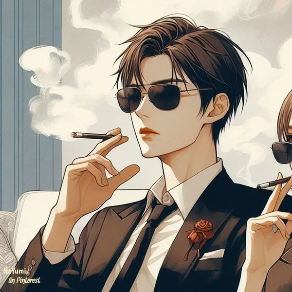 Ảnh hiển thị anime đôi tone hồng nhẹ