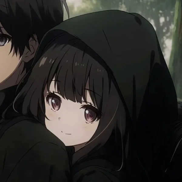 Ảnh profile đôi tone đen trắng nghệ thuật