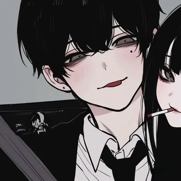 Hình profile đôi tone cam chill nhẹ nhàng