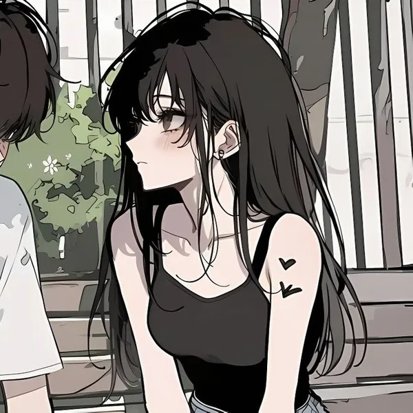 Ảnh avatar Facebook đôi concept tối giản