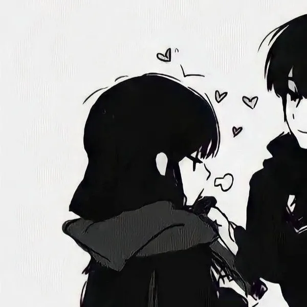 Ảnh profile đôi pose dáng nghiêng đầu