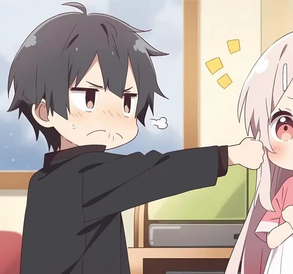 Ảnh đại diện đôi chibi đáng yêu kiểu ngộ