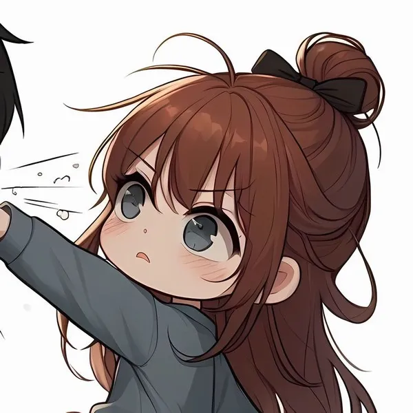 Ảnh profile chibi đôi hoạt hình đáng yêu