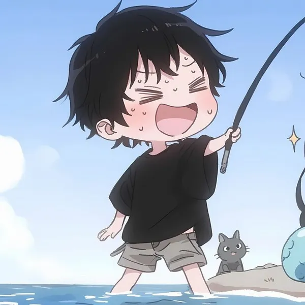 Ảnh đại diện chibi đôi đáng yêu nhẹ nhàng