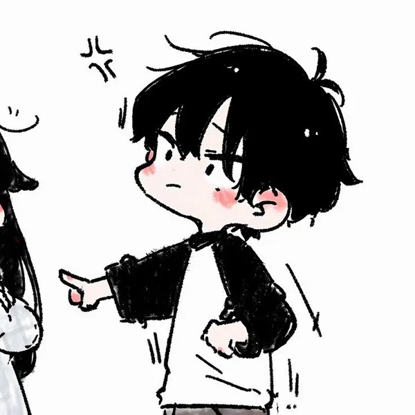 Ảnh profile cặp chibi ngọt ngào dễ mến