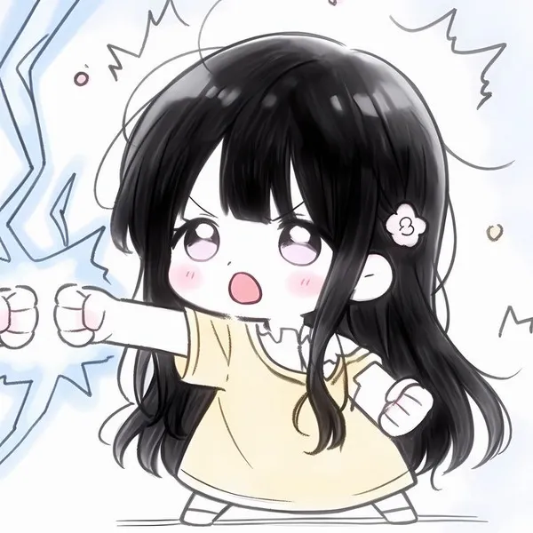 Ảnh avatar đôi chibi hoạt hình dễ cưng