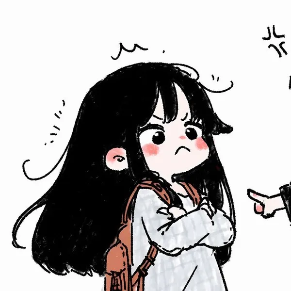 Avatar đôi chibi vui tươi, năng động