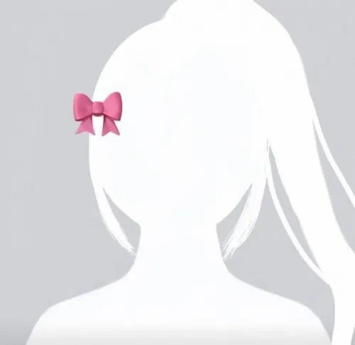 Ảnh avatar mặc định Facebook nữ trắng có nơ ngọt ngào