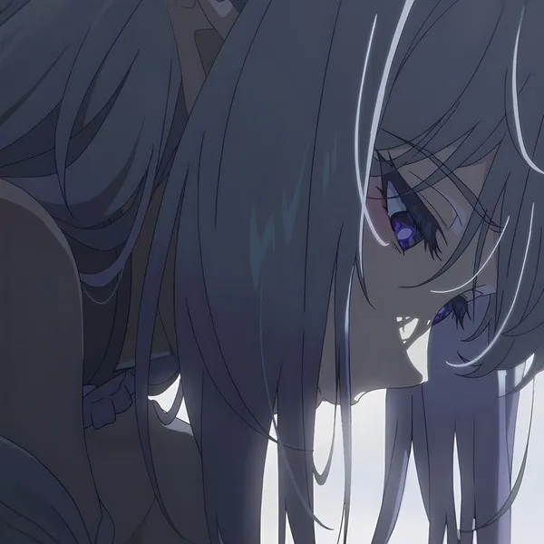 Ảnh trang cá nhân cô gái thất tình, buồn sâu ánh mắt to kiểu anime