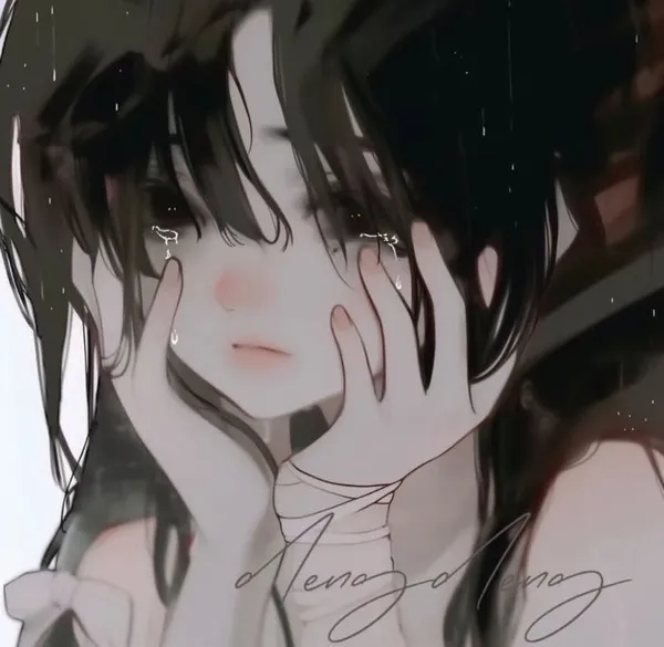 Avatar cô nhỏ rơi lệ, ánh sáng mờ