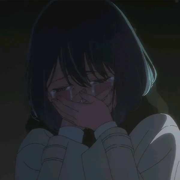 Ảnh avatar cô nàng khóc, nước mắt mờ phông