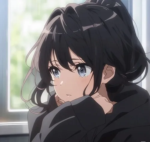 Ảnh profile anime cuốn rực nền tối sang và ánh nhìn cuốn