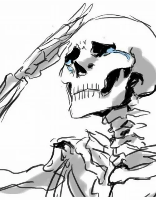 Meme hài bộ xương giơ tay chào cờ