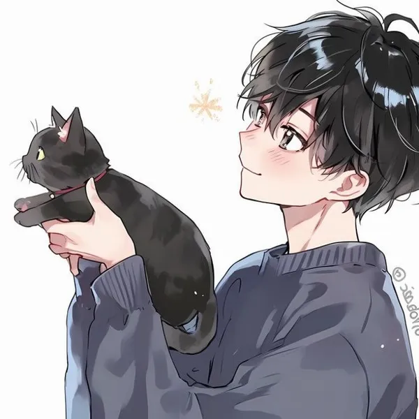 Ảnh trang cá nhân mèo cặp nhẹ nhàng chill vibe