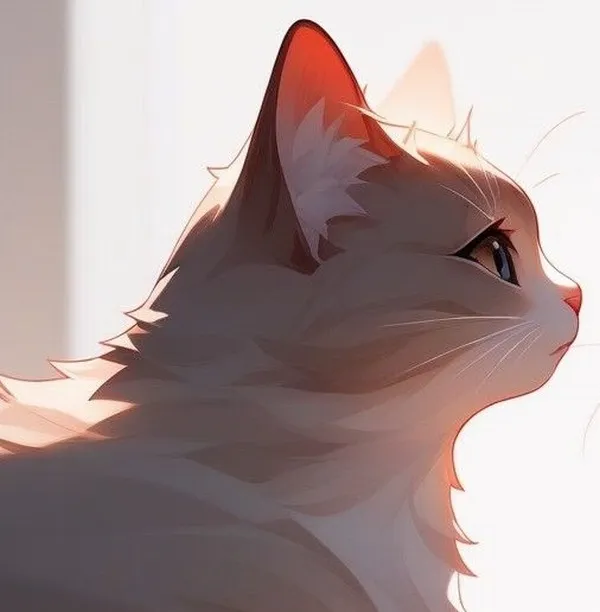 Hình đại diện mèo đôi đáng yêu tự nhiên