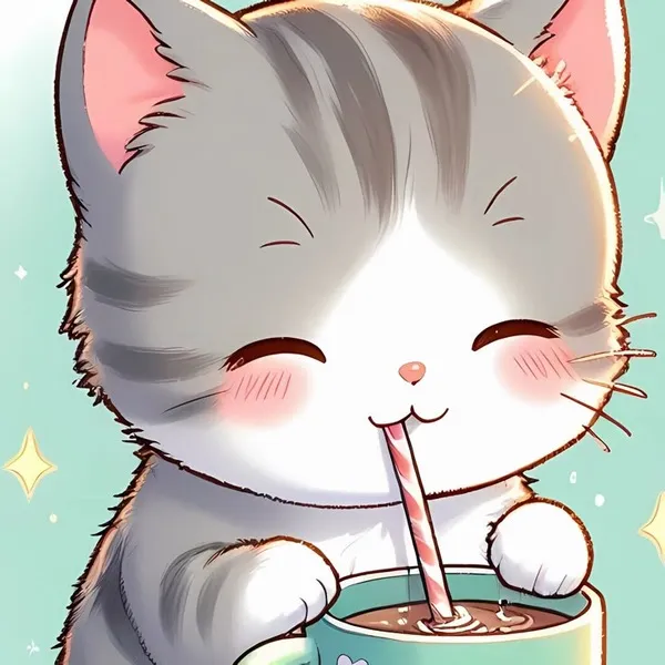 Ảnh hiển thị mèo đôi tinh tế kiểu minimal