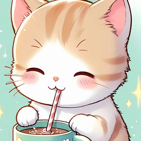 Avatar mèo đôi dễ thương nhìn phát yêu liền