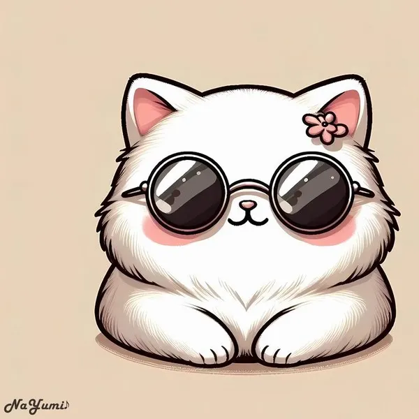 Ảnh avatar mèo đôi cá tính nhưng dễ thương