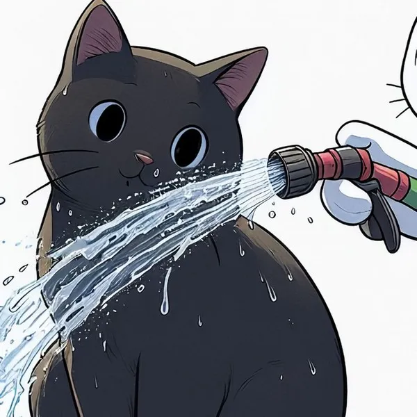 Ảnh cá nhân mèo cặp cool tone trắng xám