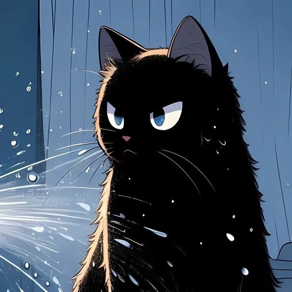 Avatar mèo đôi dễ thương tone be nâu