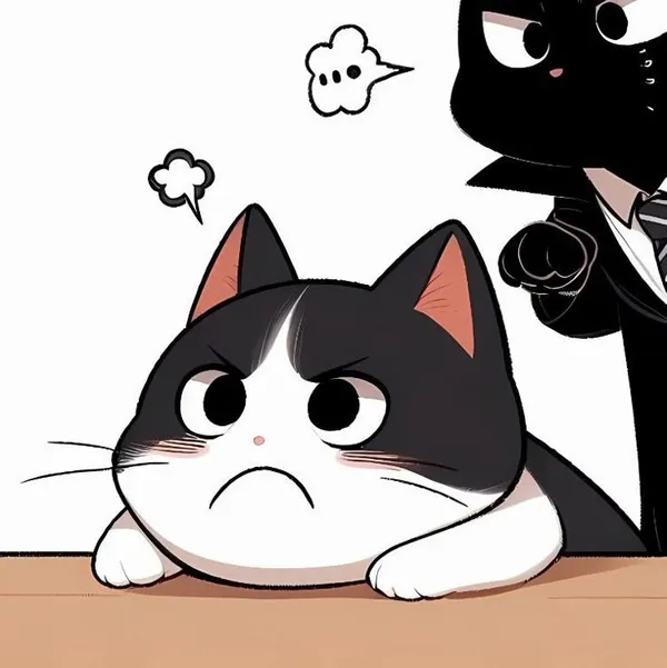 Ảnh avatar mèo cặp cá tính cool ngầu