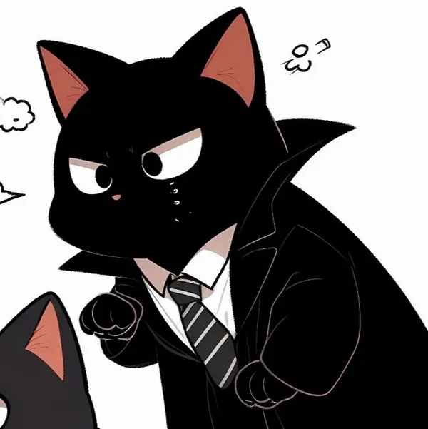 Ảnh đại diện mèo đôi nhẹ nhàng vibe thư giãn