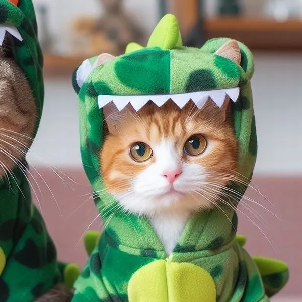 Ảnh profile mèo đôi lạnh lùng kiểu cosplay cho bạn gái