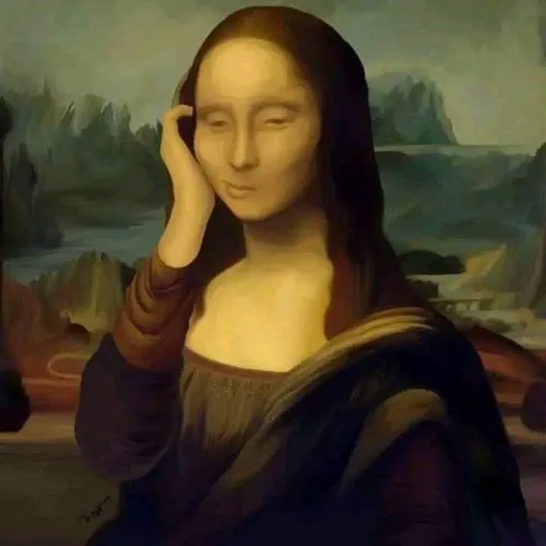 Meme hài nàng Lisa đang cố giữ bình tĩnh