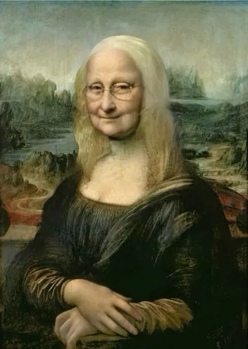 Hình chế Mona Lisa nhìn mà thấy thương ghê