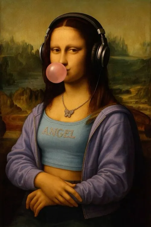 Hình troll nàng Lisa kiểu “giả vờ vui vẻ thôi”