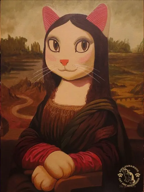 Ảnh troll Mona Lisa nhìn như vừa nghe tin xấu